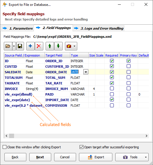 Calculated Fields Definition