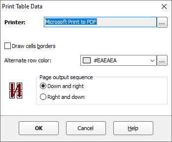 Printing Data