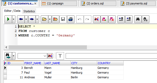 Opening Several SQL Queries