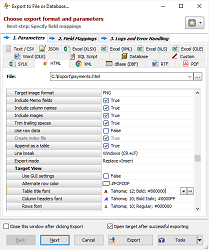 Exporting Data to HTML in Exportizer