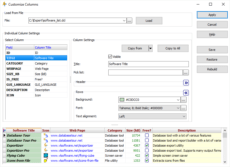 Convenient data view in Exportizer